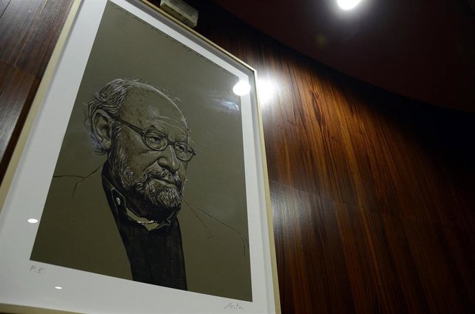 Cuadro de José Manuel Caballero Bonald en la Fundación que lleva su nombre en Jerez de la Frontera (Cádiz)