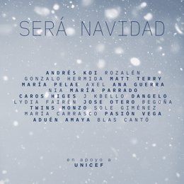 Blas Cantó presenta este viernes junto a 20 artistas la versión de 'Será navidad' cuyos fondos serán destinados a UNICEF