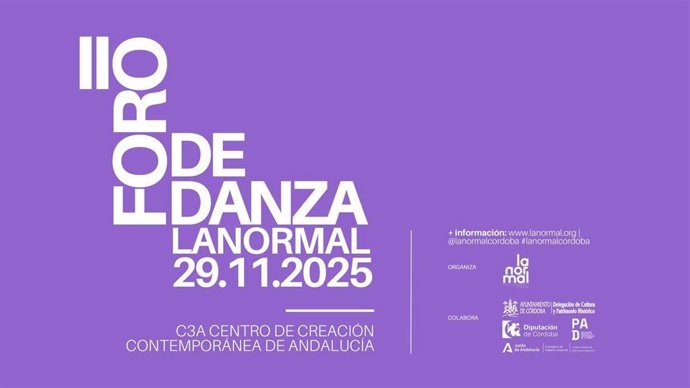 Cartel del II Foro de Danza organizado por La Normal Centro Coreográfico Córdoba.