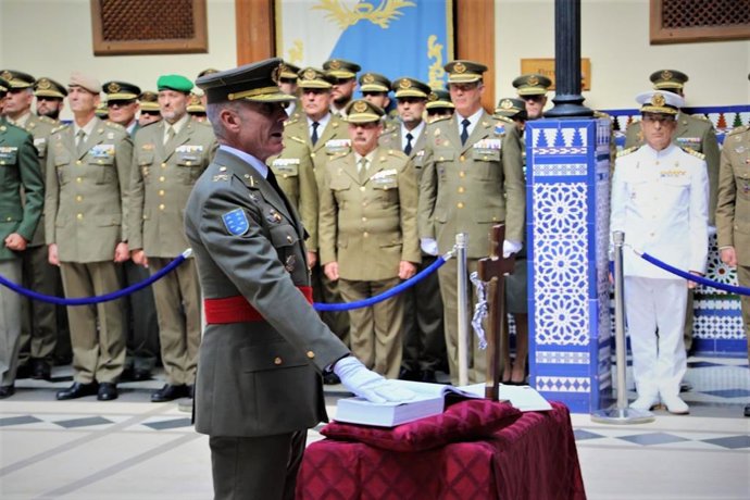 Toma de posesión del general Alfonso Pardo como jefe del Mando de Canarias