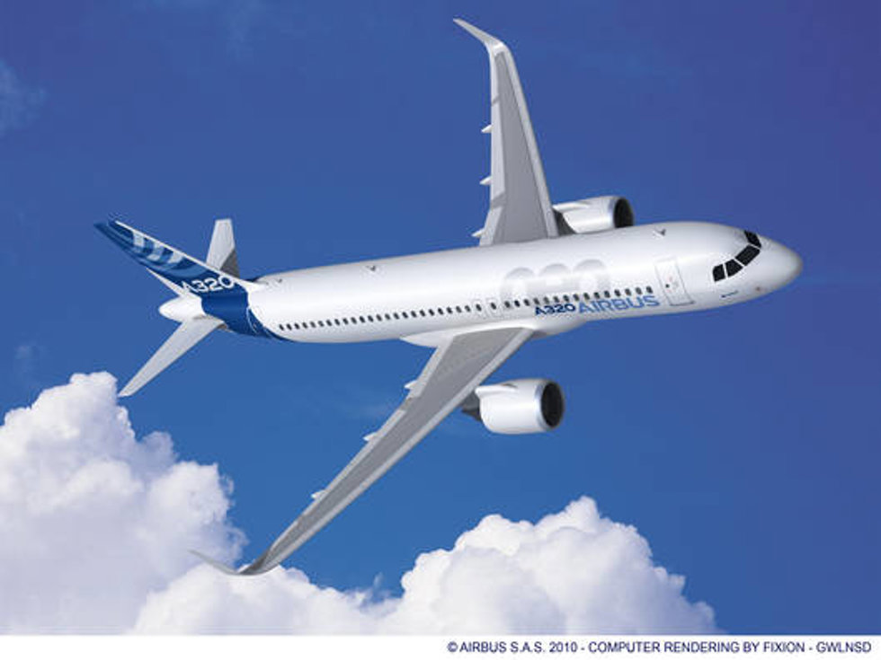 Archivo - A320neo de Airbus