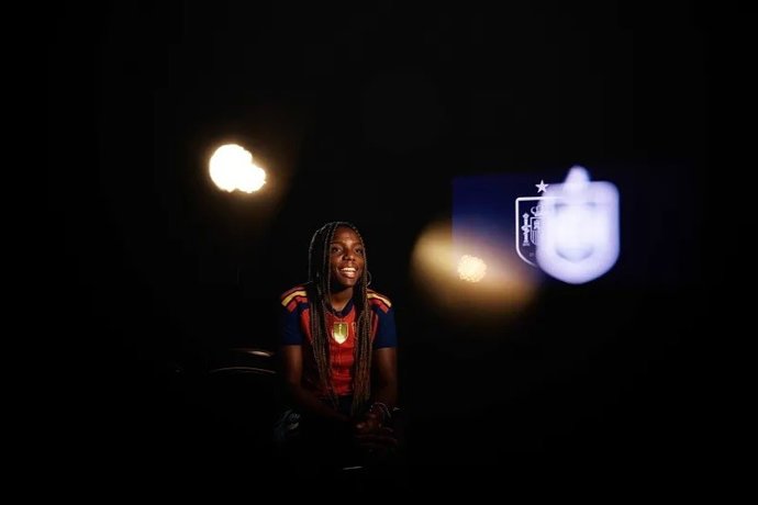 Edna Imade, en una entrevista tras ser convocada con la selección española.