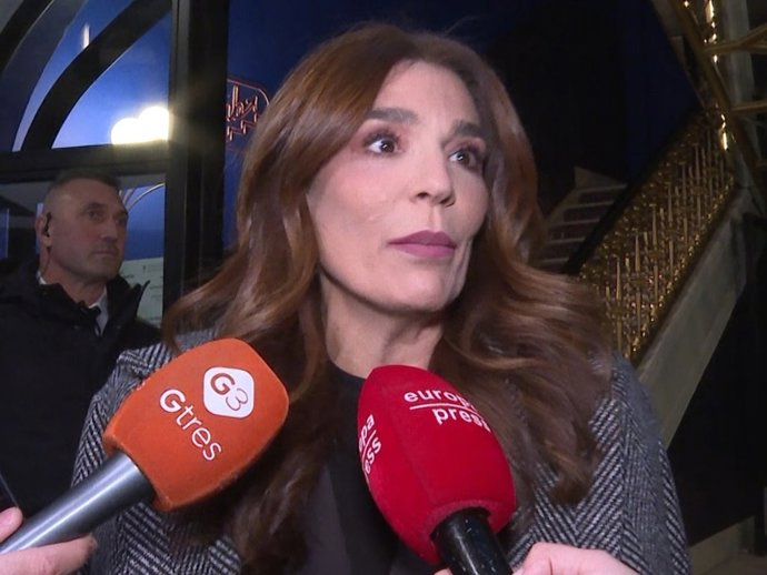 Raquel Bollo en la fiesta de Navidad de la productora Unicorn.