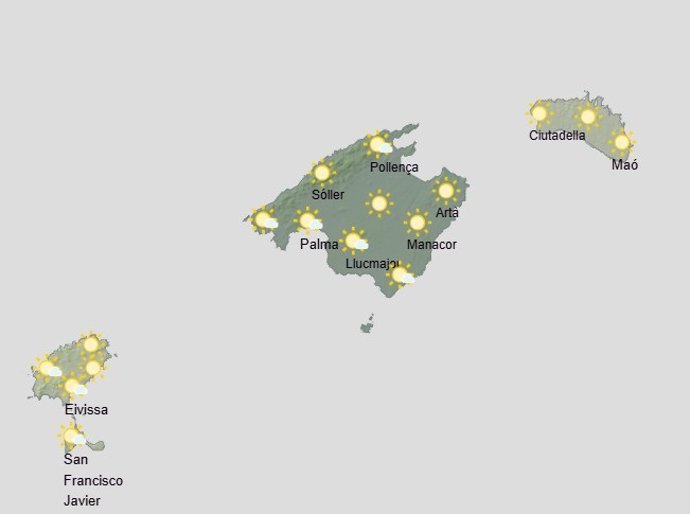 El tiempo hoy, sábado 29 de noviembre, en Baleares