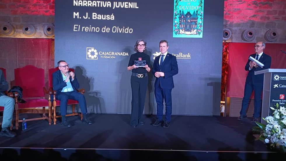 El alcalde de Jaén, Julio Millán, en la noche del viernes en la entrega de los Premios Literarios 'Jaén'.