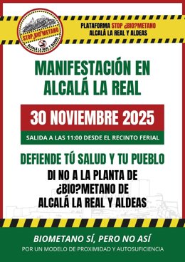 Cartel de la manifestación