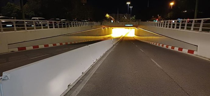 El paso inferior de la Ronda del Tamarguillo.