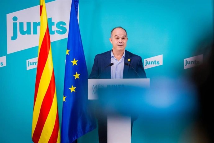 El secretario general de Junts, Jordi Turull, durante el Consell Nacional