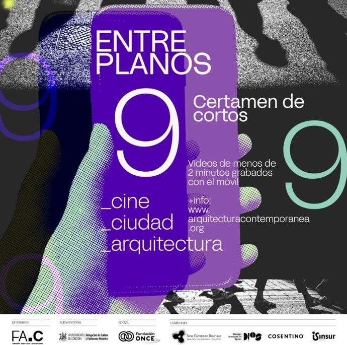 Cartel del certamen de cortos 'Entreplanos'.