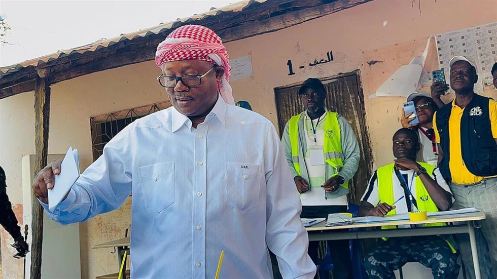 El depuesto presidente de Guinea-Bissau, Umaro Sissoco Embaló 