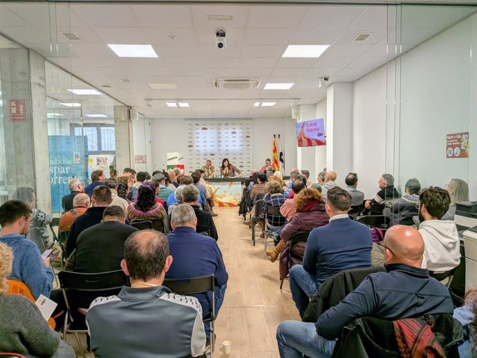 Reunion del Comité Nacional de CHA este sábado en Zaragoza.