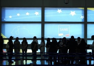 Llegada de emigrantes repatriados desde Estados Unidos a Maiquetía, Caracas, Venezuela