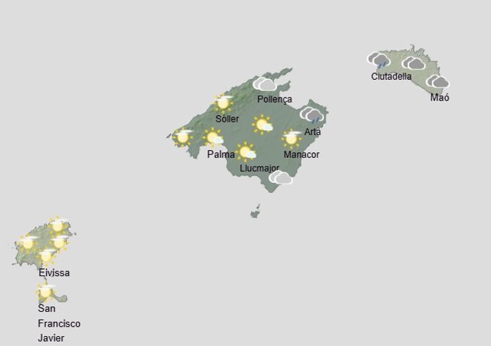 El tiempo, hoy domingo 30 de noviembre, en Baleares