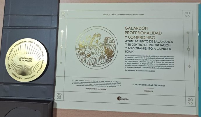 Archivo - El Centro de Información y Asesoramiento a la Mujer de Salamanca, premiado por la Fundación Diagrama.
