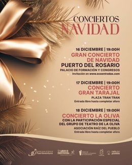 La Escuela Insular de Música de Fuerteventura organiza tres conciertos de Navidad