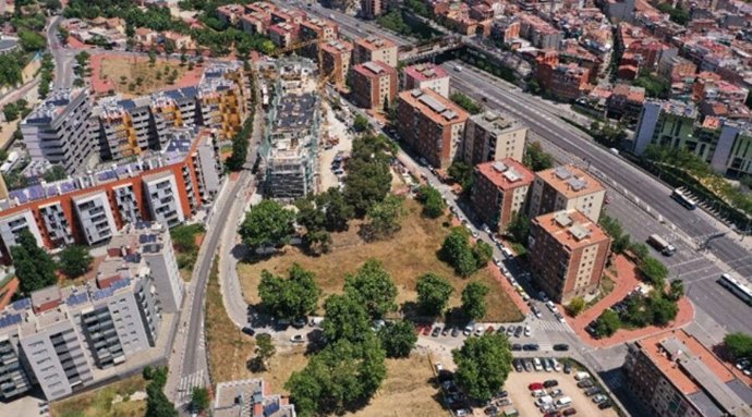 La zona de Trinitat Nova, en el distrito de Nou Barris, en Barcelona