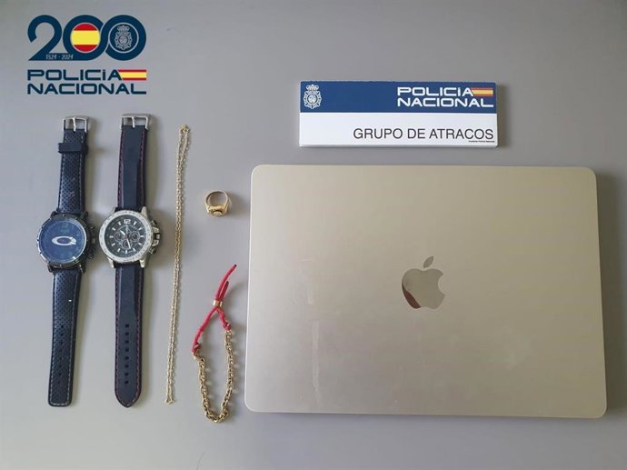 Bens roubados durante o assalto com violência em uma casa em Palma