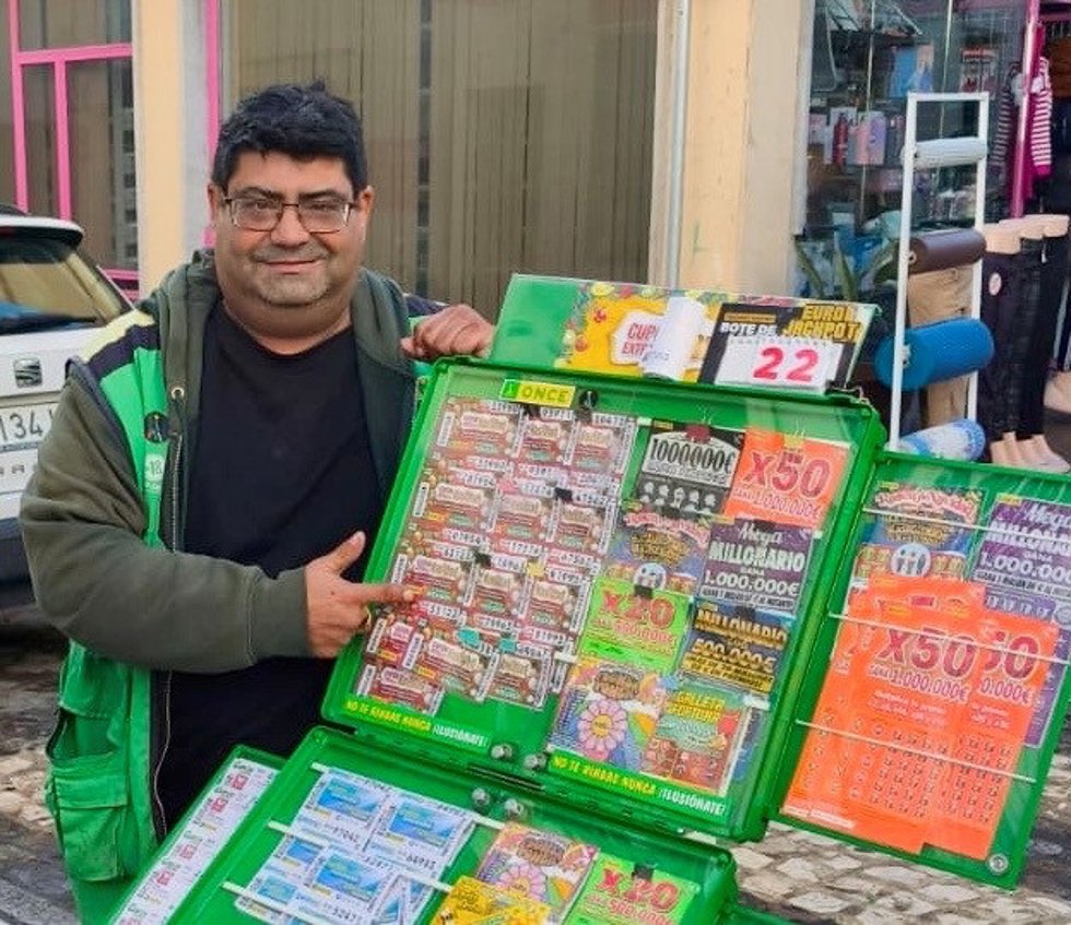 El vendedor de la ONCE, Alfredo Rodríguez.