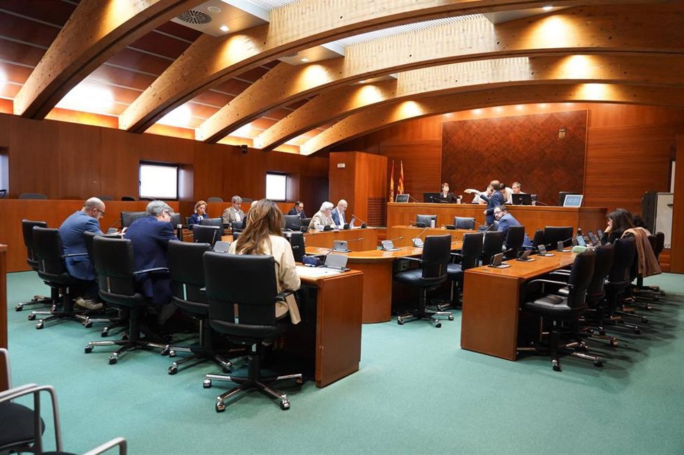 Una sesión anterior de la Comisión de Agricultura, Ganadería y Medio Ambiente de las Cortes de Aragón.