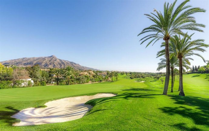 Imagen de archivo de campos de golf en Marbella (Málaga).