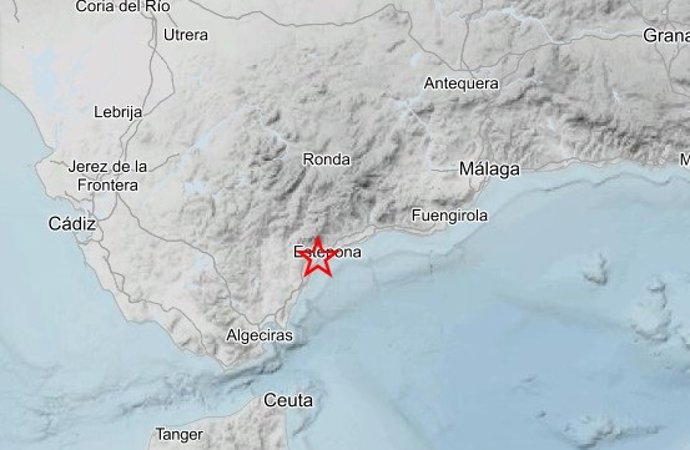 Registrado un terremoto de magnitud 3,2 con epicentro en Estepona (Málaga)