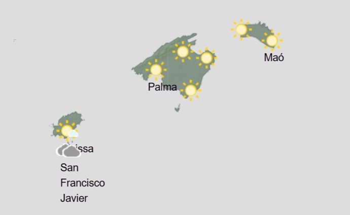 El tiempo hoy, lunes 1 de diciembre, en Baleares.