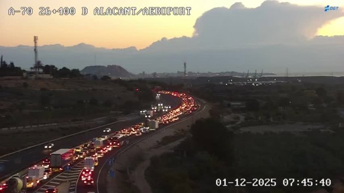 Retencions en l'A-70, a Torrellano