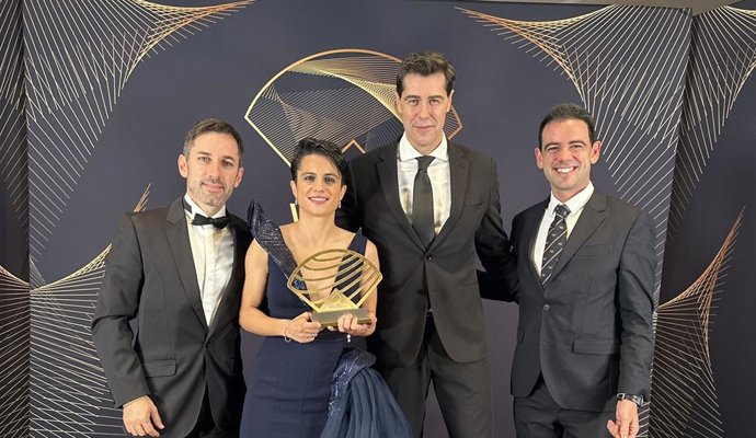 María Pérez, a primeira atleta espanhola a receber o prêmio de "atleta do ano" da Federação Internacional