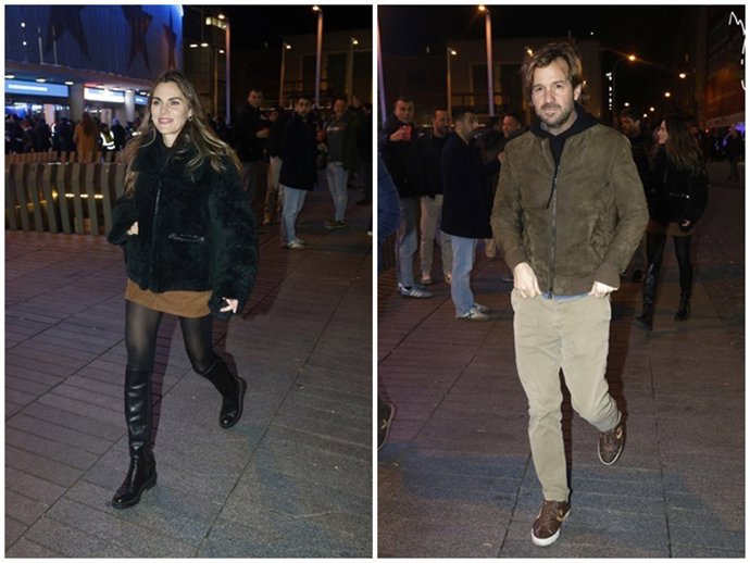 Amaia Salamanca y Rosauro Varo a su llegada al concierto de Joaquín Sabina en Madrid