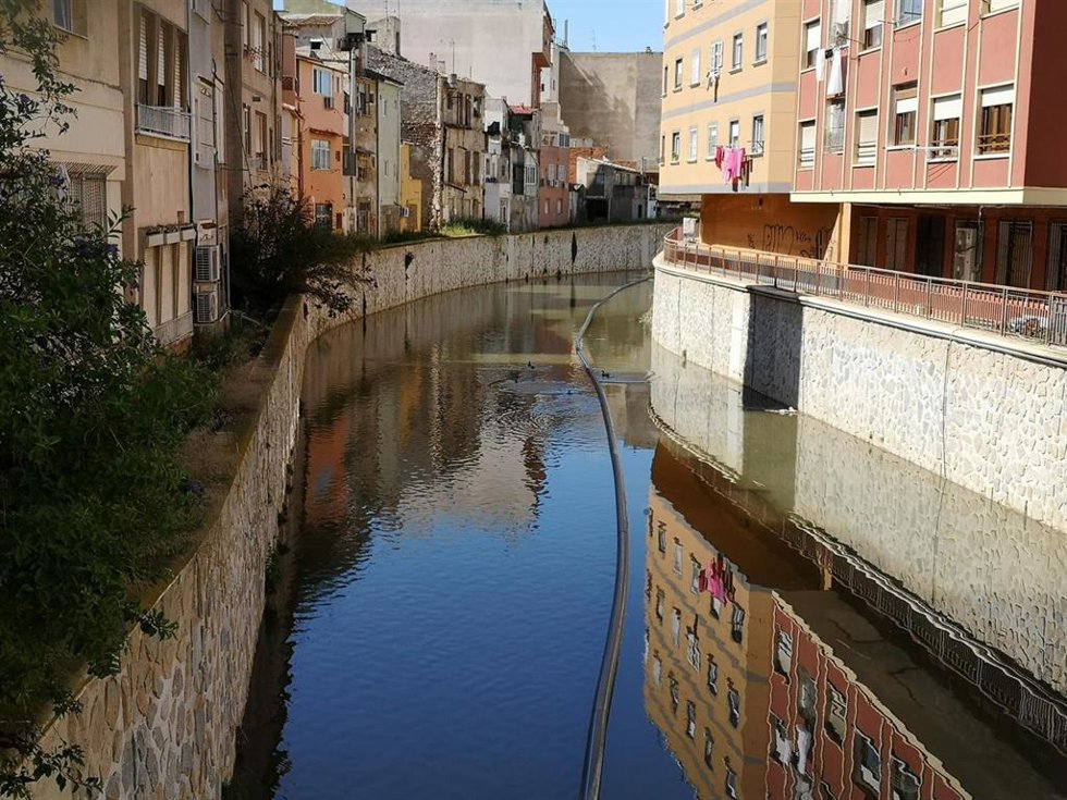 Imagen del río Segura a su paso por Orihuela (Alicante)