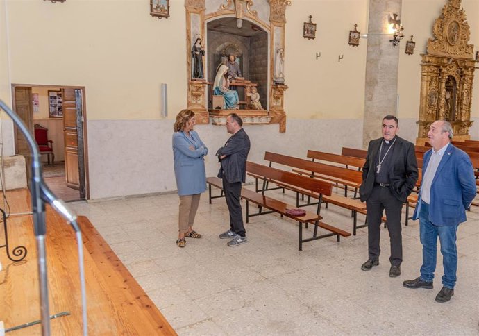 Iglesia de Grijota donde se ha intervenido a través del acuerdo Obispado y Diputación de Palencia.