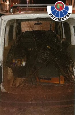 Furgoneta de los detenidos