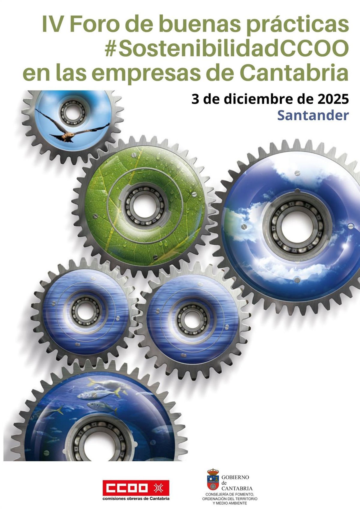 CCOO organiza el IV foro de buenas prácticas de sostenibilidad en las empresas de Cantabria