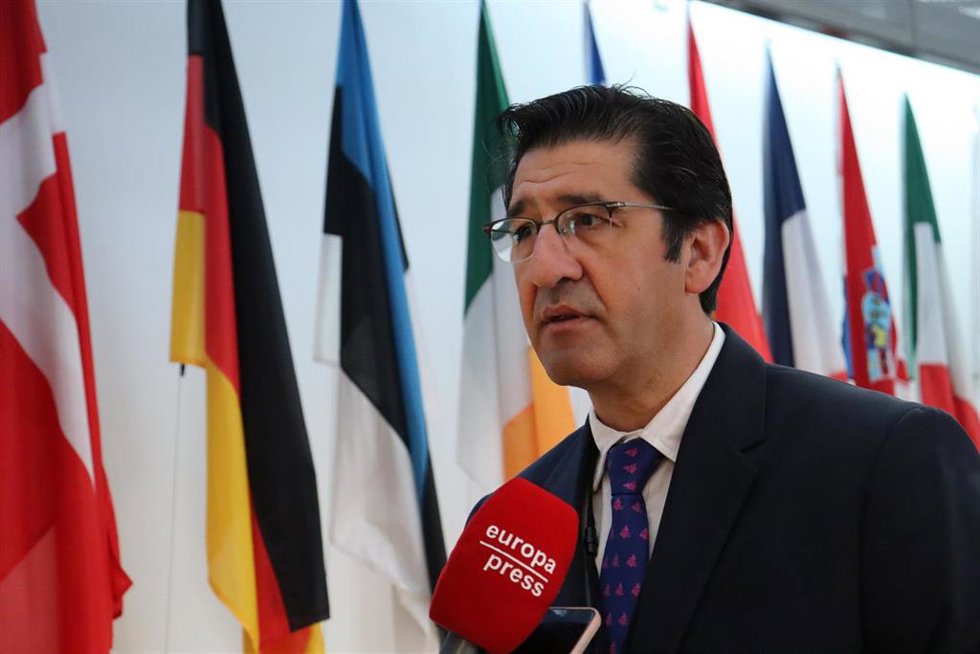 Archivo - El vicepresidente segundo de Castilla-La Mancha, José Manuel Caballero, desde Bruselas