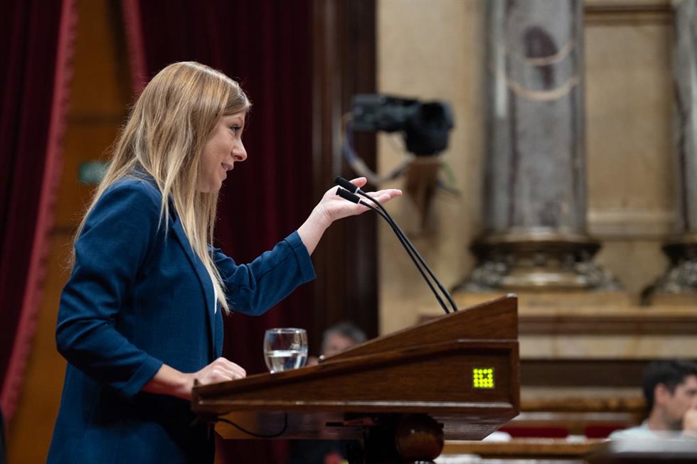 Archivo - La diputada de Junts en el Parlament, Jeannine Abella