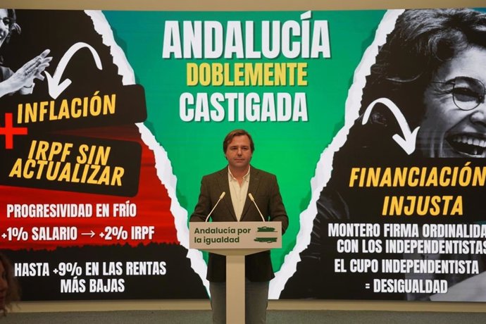 El secretario general del PP andaluz, Antonio Repullo, este lunes