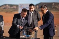 Primera piedra del almacén de ID Logistic Iberia en Tórtola de Henares, que aspira a convertirse en referencia logística