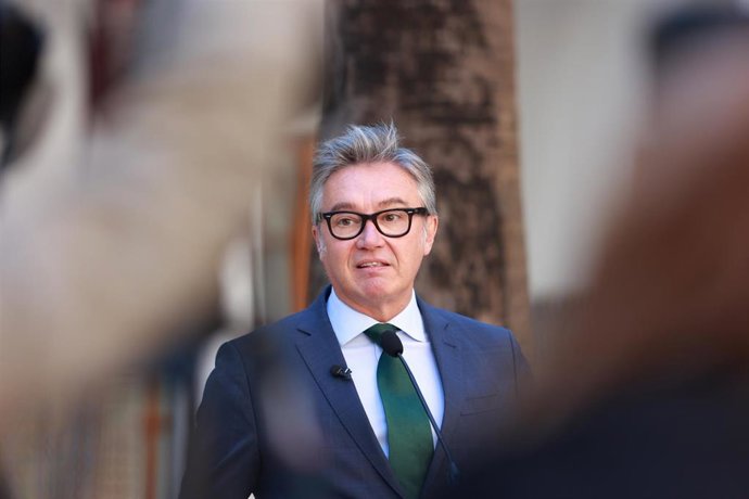 El portavoz del grupo parlamentario Vox en Andalucía, Manuel Gavira (Fotografía de Archivo)