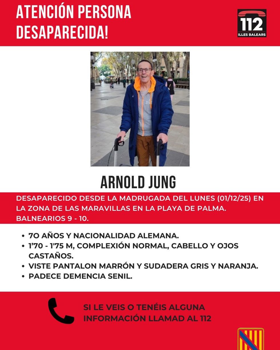 Cartel de la persona desaparecida.