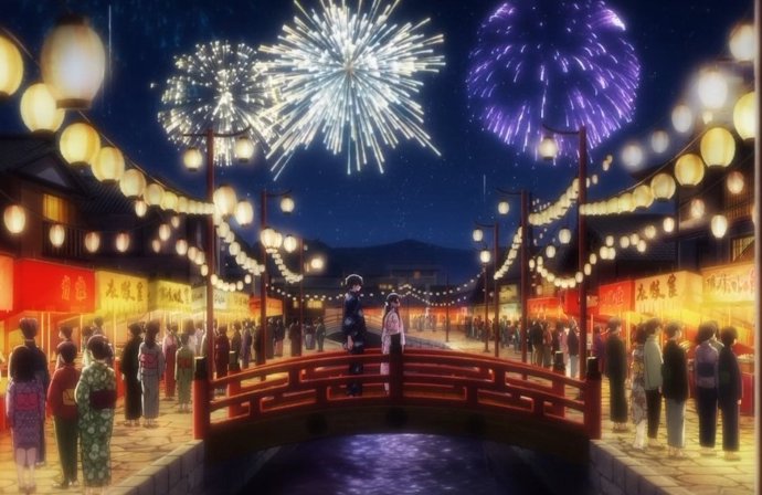 Imágen de un vídeo generado por Sora 2 con estilo de anime japonés.