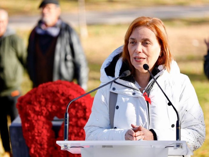 La directora general de Salud Pública, Nuria Gayán, en la celebración esta mañana del Día Mundial de la lucha contra el sida