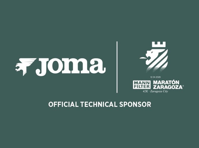 Joma, patrocinador técnico oficial del Maratón de Zaragoza.