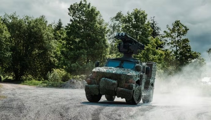 Archivo - Un sistema de defensa antiaérea móvil (MSHORAD) de Saab