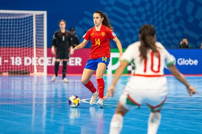 La jugadora de la selección española Irene Córdoba, en el Mundial de Fútbol Sala.