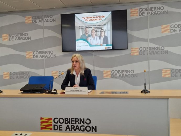 La gerente única de Atención Primaria del Servicio Aragonés de Salud, Pilar Borraz.