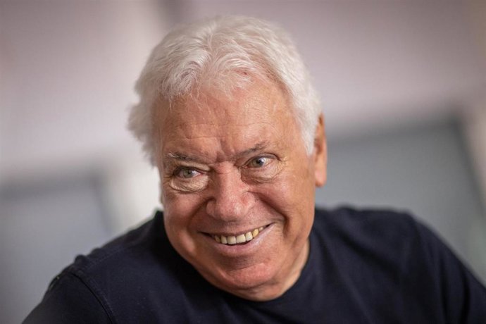 Archivo - El extenista italiano Nicola Pietrangeli, en un encuentro con la prensa en Wimbledon 2021.