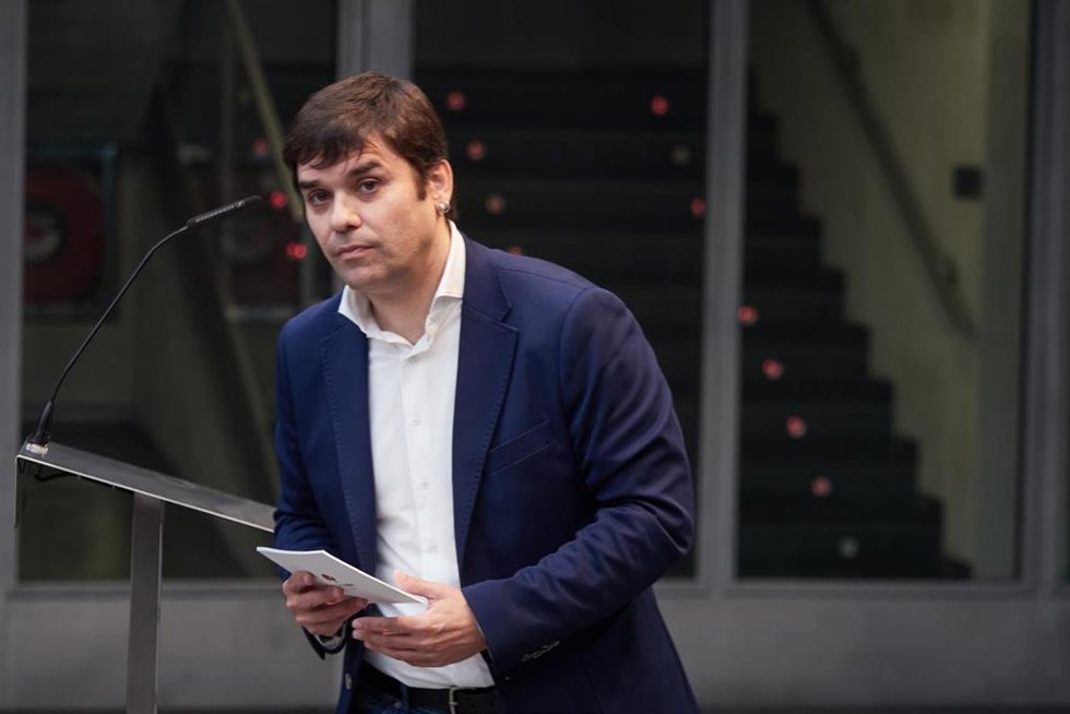 El portavoz de Geroa Bai en el Parlamento de Navarra, Pablo Azcona.