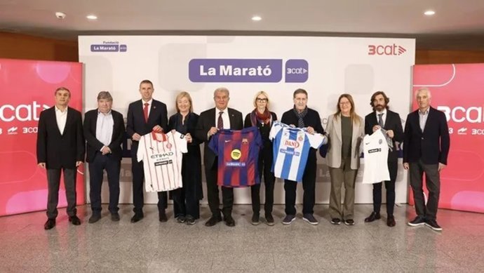 Los responsables de los clubes y de La Marató de 3Cat.