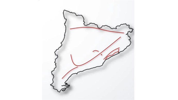 Archivo - Plano de Catalunya con las infraestructuras en las que se actuará.