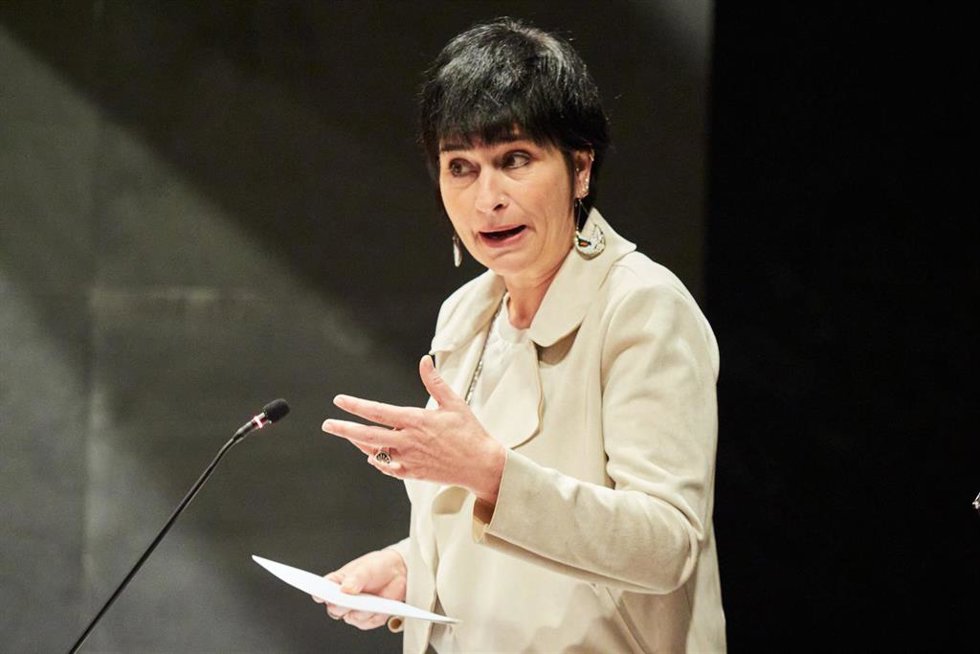 Archivo - La portavoz de EH Bildu en el Parlamento de Navarra, Laura Aznal.